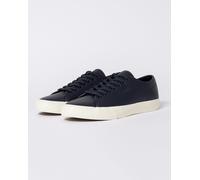 BOSS Orange Aiden Tenn Mens Low Top Trainers in Grained Faux Leather - Dark Blue 402 - Dark Blue 402 - UK11 EU45 US12