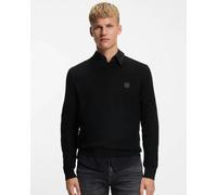 BOSS Orange Anion S Mens Crew Neck Jumper - Black 001 - Black 001 - M