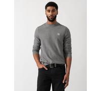 BOSS Orange Anion S Mens Crew Neck Jumper - Silver 041 - Silver 041 - M