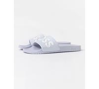 BOSS Orange Aryeh Italian Made Slides With Large Logo Detail - Light/Pastel Blue