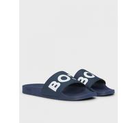 BOSS Orange Aryeh Mens Italian-Made Slides with Large Logo Detail NOS - Dark Blue 405 - Dark Blue 405 - UK10 EU44 US11