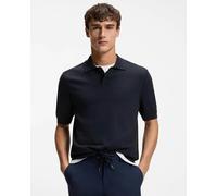 BOSS Orange Asac_P Mens Short Sleeve Polo Shirt - Dark Blue 404 - Dark Blue 404 - L