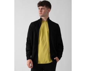 Boss Orange Avac Mens Full Zip Funnel Neck Jumper - Black - Size X-Large