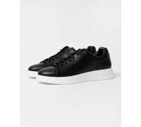 BOSS Mens Bulton Runn Rubber-Outsole Trainers in Leather Size Black