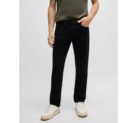 BOSS Mens Delaware BO Stay-Black Slim-fit Jeans in Comfort-Stretch Denim