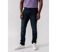 BOSS Orange Delaware Slim-Fit Jeans in Blue-Black Soft-Motion Denim - Dark Blue