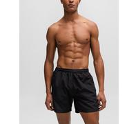 Men's BOSS Orange Dolphin NOS Mens Quick-Drying Swim Shorts with Stripe and Logo - Black - Size: 33/32/32
