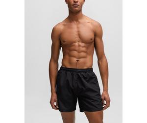 Boss Orange Dolphin NOS Mens Quick-Drying Swim Shorts with Stripe and Logo - Black - Size Small