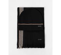 Boss Orange Enzo Mens Scarf and Beanie Set - Black - One Size