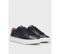 BOSS Orange Gary Tenn Mens Leather Low-Top Trainers with Branded Lace Loop NOS - Dark Blue 401 - Dark Blue 401 - UK10 EU44 US11