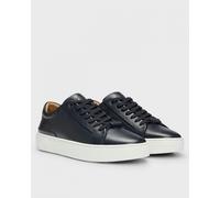 BOSS Orange Gary Tenn Mens Leather Low-Top Trainers with Branded Lace Loop NOS - Dark Blue 401 - Dark Blue 401 - UK13 EU47 US14