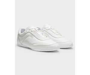 BOSS Orange Jaylen Mens Leather Trainers with Logo Detail - White 100