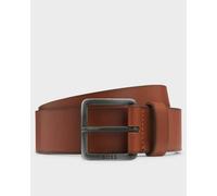 BOSS Orange Jeeko Mens Leather Belt with Logo Buckle - Medium Brown 210 - Medium Brown 210 - W34