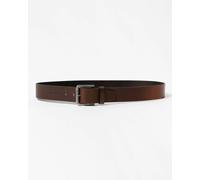 BOSS Orange Joris Mens Italian Leather Belt with Engraved Buckle - Dark Brown 203 - Dark Brown 203 - W34