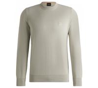 Boss Orange Kanovano Mens Cotton-Cashmere Crew Neck Sweater - Beige - Size 2XL