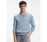 BOSS Orange Kanovano Mens Crew Neck Jumper - Light/Pastel Blue 458