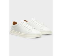 BOSS Orange Kieran Mens Low-Top Trainers in Leather with Embossed Logo - White 100 - White 100 - UK9 EU43 US10