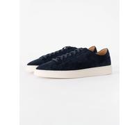 BOSS Orange Kieran Mens Suede Trainers with Embossed Logo - Dark Blue 401