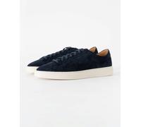 BOSS Orange Kieran Mens Suede Trainers with Embossed Logo - Dark Blue 401 - Dark Blue 401 - UK8 EU42 US9