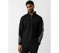 BOSS Orange Mens 1/4 Zip Loungewear Tracksuit Jacket - Black 001
