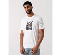 Boss Orange Mens Dobermann T-Shirt in White Cotton - Size Large