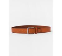 Boss Orange Mens Jor-V Italian-Leather Belt With Logo-Engraved Buckle - Brown Cotton - Size 32 inches