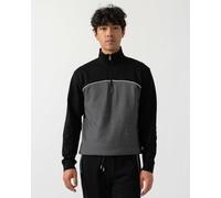 BOSS Orange Mens Loungewear Tracksuit 1/4 Zip Jacket 50545583 - Black 001 - Black 001 - XL
