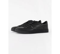 BOSS Orange Mens Rhys Trainers in Faux Nappa Leather - Black 005