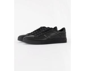 BOSS Orange Mens Rhys Trainers in Faux Nappa Leather - Black 005