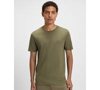 Boss Orange Mens Tales Open Green 342 T-shirt in Khaki Cotton - Size 2XL