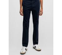 BOSS Orange Mens Tapered-Fit Chinos in Stretch-Cotton Satin NOS - Dark Blue 404 - W32 L32
