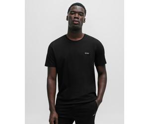Boss Orange Mix & Match Mens Stretch-Cotton Regular Fit T-Shirt with Logo Detail NOS - Black - Size X-Large
