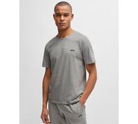 Boss Orange Mix & Match Mens Stretch-Cotton Regular Fit T-Shirt with Logo Detail NOS - Grey - Size Medium