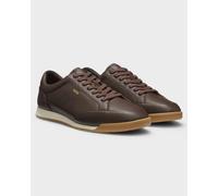 BOSS Men's Nitan_Lowp_lt 10281727 01Low-Profile Trainers, Dark Brown, 9 UK