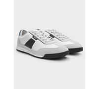 BOSS Orange Nitan Mens Mixed Material Trainers with Ridged Outsole - Open Grey