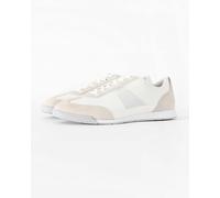 BOSS Orange Nitan Mens Mixed Material Trainers with Ridged Outsole - White 100 - White 100 - UK12 EU46 US13