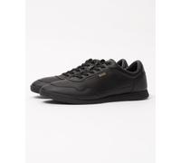 BOSS Orange Nitan Nappa-Leather Trainers With Gold Branding - Black 005