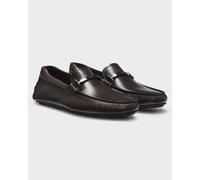 BOSS Orange Noel Mens Leather Driver Shoes with Branded Hardware - Dark Brown 205 - Dark Brown 205 - UK8 EU42 US9