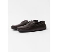 Boss Orange Noel_Mocc_tb Mens Shoes - Dark Brown Leather - Size UK 11