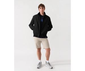BOSS Orange Olik Mens Water-Repellent Softshell Jacket with Detachable Sleeves -