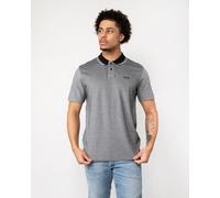 Boss Orange Oxford New Mens Contrast Collar Short Sleeve Polo Shirt - Black Cotton - Size Large