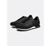 BOSS Mens Parkour-L Runn Mixed-Material Trainers with Branded Side Panel Size 9 Black