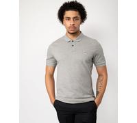 Boss Orange Passenger Mens Stretch-Cotton Slim-Fit Polo Shirt with Logo Patch - Dark Grey - Size X-Large
