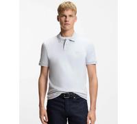 BOSS Orange Passenger Mens Stretch-Cotton Slim-Fit Polo Shirt with Logo Patch - Light/Pastel Grey 053 - Light/Pastel Grey 053 - L