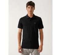 BOSS Orange Passenger Mens Stretch-Cotton Slim-Fit Polo Shirt with Logo Patch NOS - Black 001 - Black 001 - S