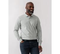 BOSS Orange Passerby Mens Long Sleeve Stretch-Cotton Polo Shirt with Logo Patch
