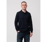 Boss Orange Passerby Mens Long Sleeve Stretch-Cotton Polo Shirt with Logo Patch NOS - Dark Blue - Size Medium