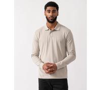 BOSS Orange Passerby Mens Long Sleeve Stretch-Cotton Polo Shirt with Logo Patch