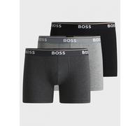 BOSS Mens BoxerBr 3P Power Three-Pack of Stretch-Cotton Boxer Briefs with Logos