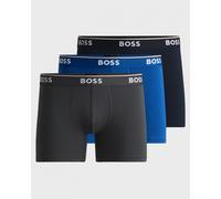 BOSS Mens BoxerBr 3P Power Three-Pack of Stretch-Cotton Boxer Briefs with Logos